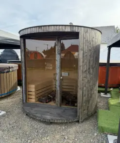 4 SZEMÉLYES CILINDRO SZAUNA – HARVIA 9 KW ELEKTROMOS KÁLYHÁVAL