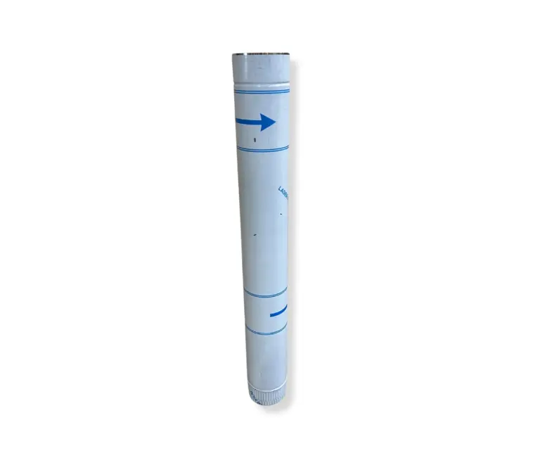 Kéménycső 125 mm, 1 méter – 1. kép