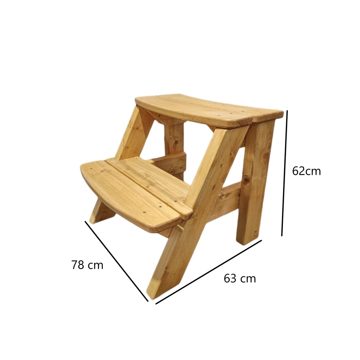 MINI szibériai lucfenyő lépcső 3 MINI szibériai lucfenyő lépcső – 3. kép